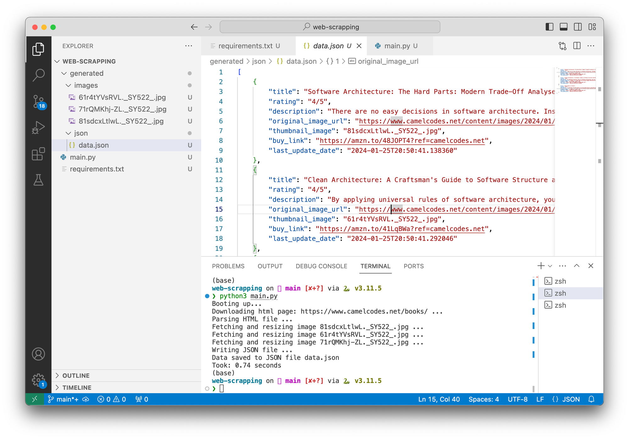 Web Scraping JSON Data and Images from HTML: Python Tutorial 📖